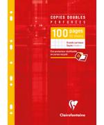 Clairefontaine Copies doubles perforées, A4, séyès