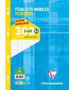 Clairefontaine Feuillets mobiles perforés, A4, seyès