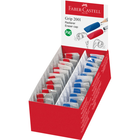 Radierer 2 Stück sortiert Grip2001 FABER CASTELL